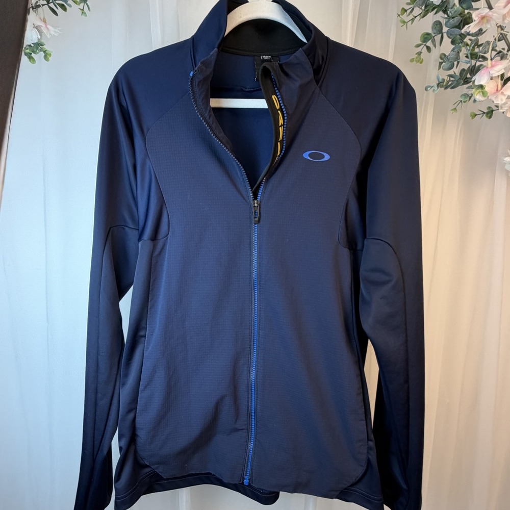 Oakley Jacket Mens Medium Blue Softshell Windbreaker